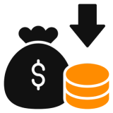 Financial savings symbol